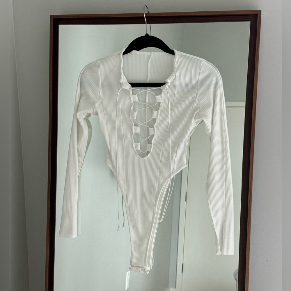 Long sleeve bodysuit women SMALL